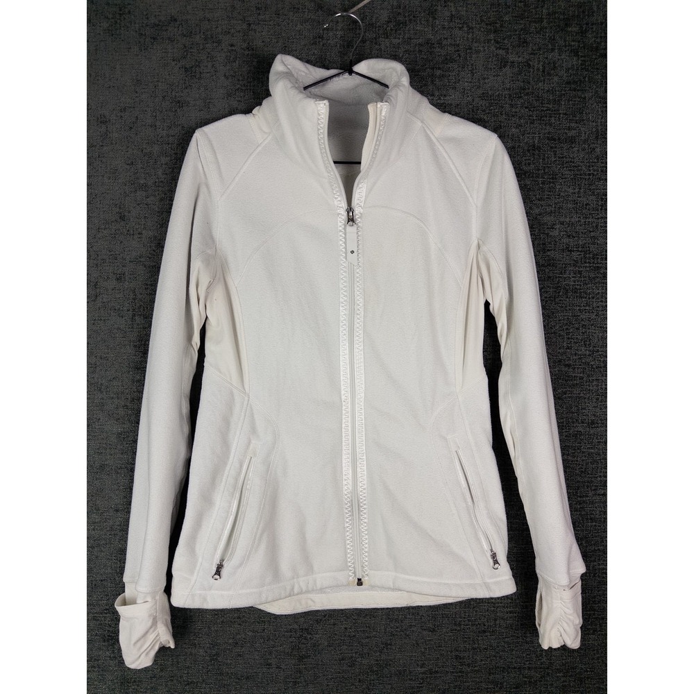 Lululemon Define Jacket Womens 6 White Full‎ Zip Outdoor Athleisure